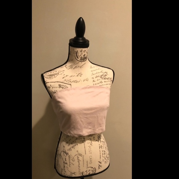 CBR blush suede-like tube top - Picture 2 of 4